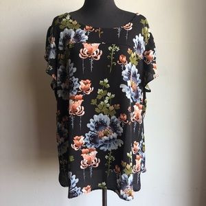 Loft sz XXL floral blouse